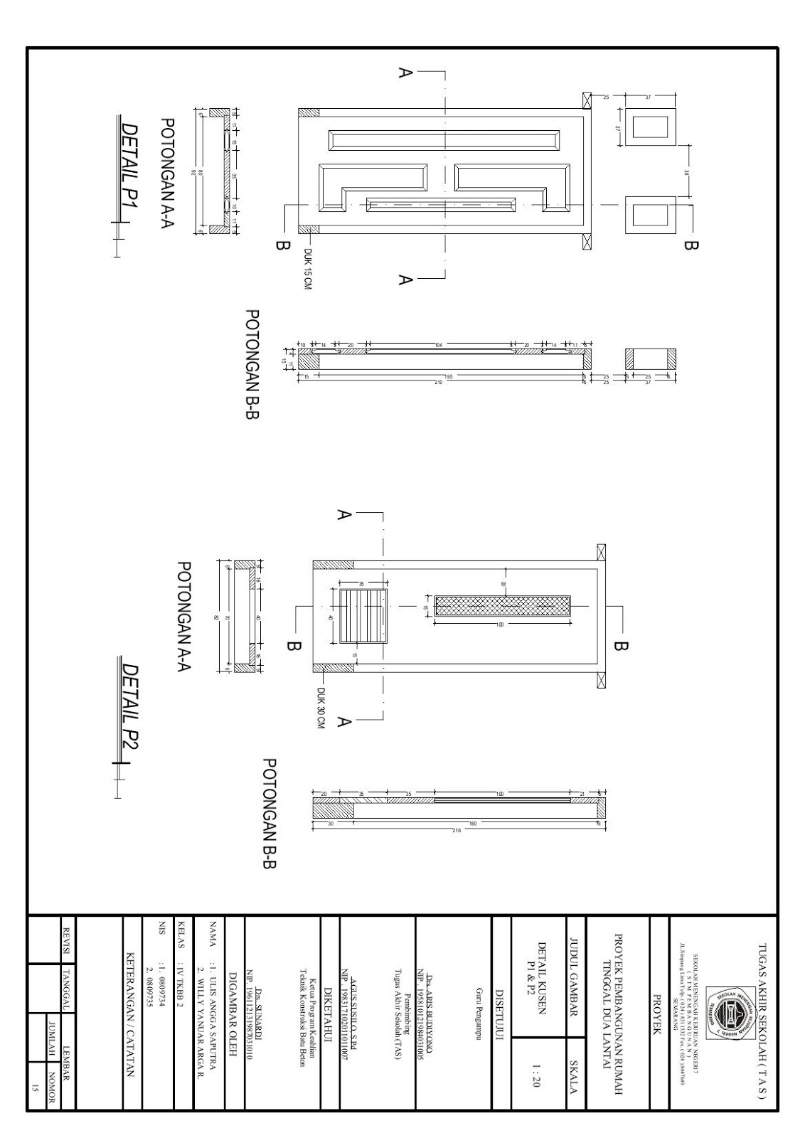 Gambar Detail Kusen Anggaputra Gambar Detail Kusen Anggaputra